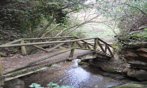 Pasarela madera chorreras Valdepeñas de Jaén